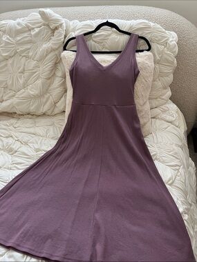 a new day Sleeveless V-Neck Midi Dress in Mauve💜